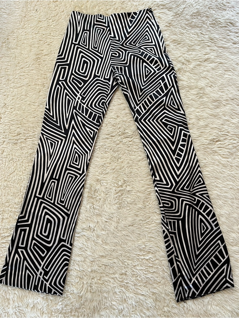 VTg Georgiou Studios Stretch Pants Geometric Sexy 90s Y2K Size S